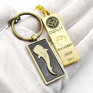 Llavero de Metal Esmaltado Duro Personalizado de Fábrica, Chapado en Oro, con Diseño de Dibujos Animados, Recuerdo Turístico - Product Image 5