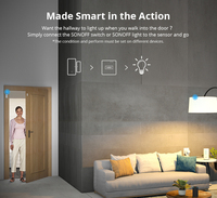Sensor Pintu Jendela Nirkabel SONOFF DW2 RF 433Mhz, Notifikasi Peringatan Alarm, Bekerja Dengan RF Bridge untuk Keamanan Rumah Pintar