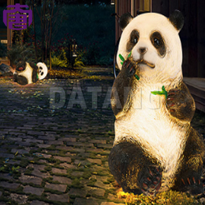 Luz Decorativa LED con Motivo de Panda, Hecha de Resina de Fibra de Vidrio, para Decoración de Paisajes de Parques al Aire Libre - Product Image 5