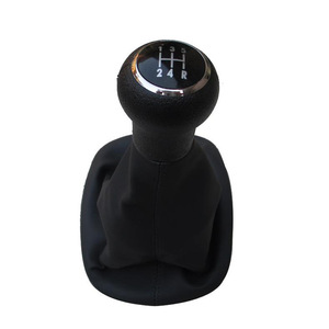 Kangbeier Car Gear <b>Knob</b> Leather Black 5-Speed Manual <b>Shift</b> For Passat B5 Ergonomic Design - Product Image 2