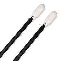 Écouvillon en mousse à cellules ouvertes pour salle blanche avec manche flexible pour le nettoyage des objectifs d'appareil photo et l'entretien des surfaces délicates