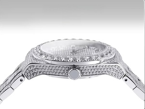 Relojes de moda y negocios para hombre y mujer, con incrustaciones completas de moissanita, mecánicos, con diamantes negros, que pasan la prueba del diamante, venta al por mayor. - Product Image 4