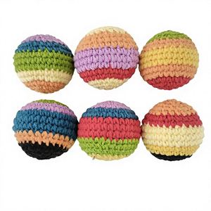 Colorful Novelty Wool Beanbag <b>Ball</b>-Cross-Border Handmade Knitted Children's Sports Toy Stress-Relief Kicking Juggling <b>Ball</b> for - Product Image 2