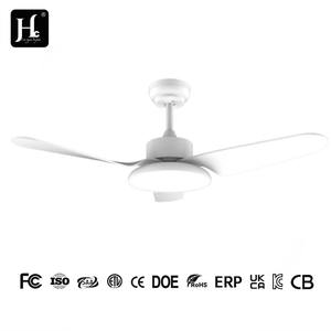 Ventilateur de plafond avec lumière LED, style minimaliste contemporain, plusieurs couleurs au choix, commande murale, 3 pales en ABS, moteur AC, 6 vitesses, variateur d'intensité - Product Image 4