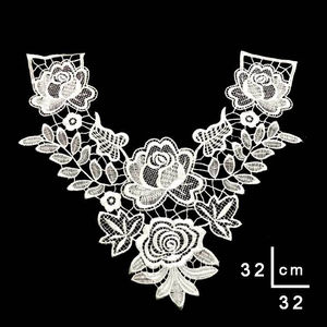 Corpiño Soluble en agua con bordado Floral para mujer, adhesivo desmontable, escote, Rosa falso, venta al por mayor - Product Image 5