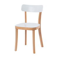 Chaise de restaurant en plastique et en bois en gros, chaise de salle à manger simple nordique en bois, DC-651