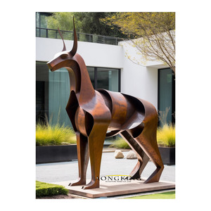 Jardinière de jardin extérieure personnalisée Jardinière en acier <span class=keywords><strong>corten</strong></span> Pot de <span class=keywords><strong>fleur</strong></span> en acier <span class=keywords><strong>corten</strong></span> - Product Image 5
