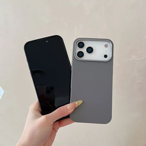 Funda de silicona TPU de color sólido con logotipo personalizado, diseño de lujo, cubiertas rígidas de marca para iPhone 17 Pro Max, venta al por mayor para empresas - Product Image 3