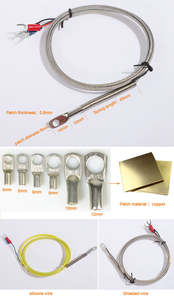 स्टेनलेस स्टील जांच ई के जे टी प्रकार पीटी100 तापमान सेंसर गोल पैच प्रकार थर्मोकपल - Product Image 6