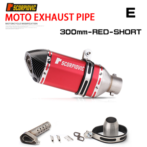 Pot d'échappement modifié pour moto 51MM AK pour Ninja 250 Yongyuan 350 R25 R3 Z400 <span class=keywords><strong>MT07</strong></span>, tuyau d'échappement hexagonal 300MM - Product Image 6