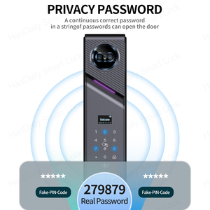 Handaily Empreinte digitale Palm Vein Smart Lock Reconnaissance faciale Clavier tactile Serrure biométrique-Anti-Peeking Cerraduras pour la maison - Product Image 5