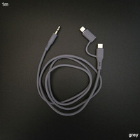 Câbles audio 2-en-1 USB-C et 8 broches vers jack 3,5 mm pour haut-parleurs stéréo haute fidélité et écouteurs de voiture