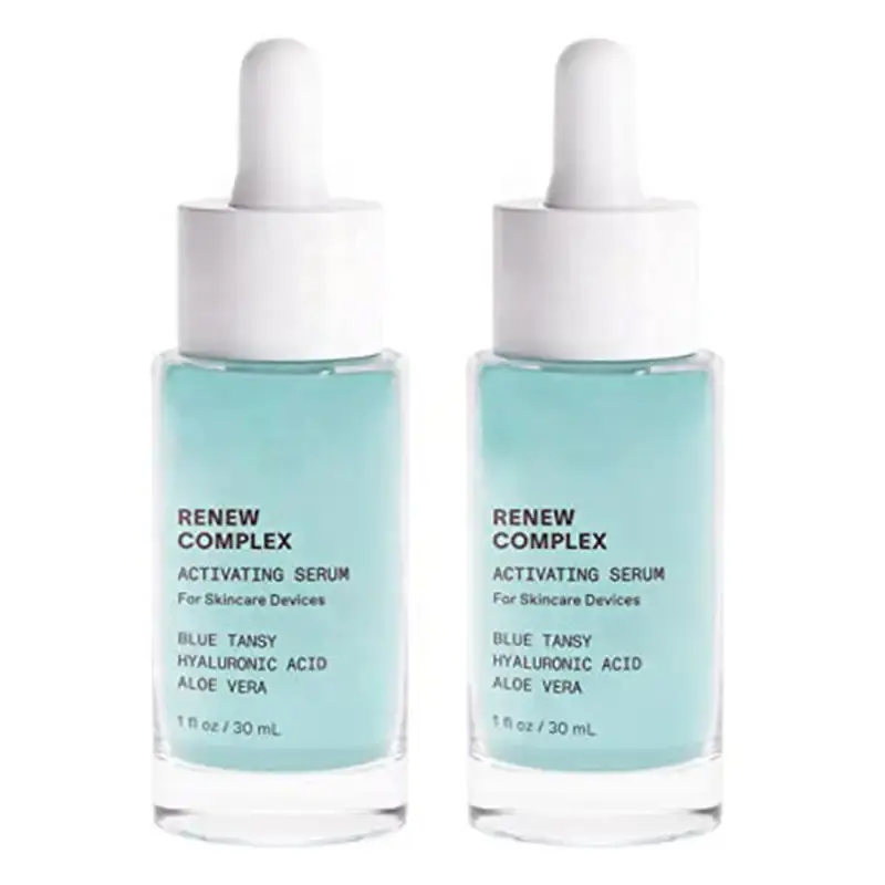Private Label Natural Renew Complex Hyaluronic Acid Aloe Vera Cucumber Blue Tansy Activating Face Serum