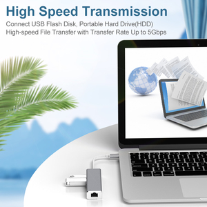 Tipo C <span class=keywords><strong>HUB</strong></span> USB <span class=keywords><strong>3</strong></span>,0 Ethernet de Windows para Windows 10 <span class=keywords><strong>Xiaomi</strong></span> Mi Recuadro <span class=keywords><strong>3</strong></span> caja USB <span class=keywords><strong>3</strong></span>,0 <span class=keywords><strong>HUB</strong></span> para RJ45 USB Lan adaptador de tarjeta de red/1000MB - Product Image 6