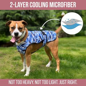 Dog Cooling Vest with Soft Microfiber Fabric for Dogs <b>Pet</b> Cooling Vest Heat Relief Dog Lightweight, Adjustable and Comfortable - Product Image 2