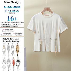 คุณผู้หญิงที่รัก! เสื้อพูล<span class=keywords><strong>โอ</strong></span>เวอร์ผ้าฝ้ายแท้คุณภาพสูงสำหรับผู้หญิง ดีไซน์จีบระบาย ผลิตตามสั่งโดยบริษัทผู้ผลิตภายใต้สัญญา - Product Image 1