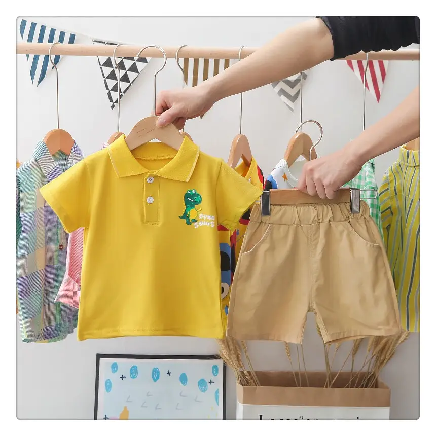 Neueste coole Jungen Kinder Kleidung Set Outfits 2 Stück Kinder Kleidung Set für den Sommer