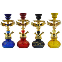 Haute arabe Shesha narguilé éléphant et aigle petit Pot ensemble acrylique tuyau d'eau tuyau en verre narguilé saveurs