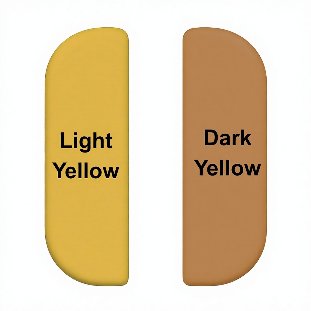 Jaune foncé et jaune clair