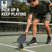 YANMUTU Ventouse en silicone pour raquette de pickleball et récupérateur de balles de tennis, accessoire de sport extérieur