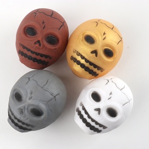 thumbnail interactive-video image 1 of DAUB Skull Squeeze Balls Toy, Tricky Prank Stress Balls, Fidget 1 of 11