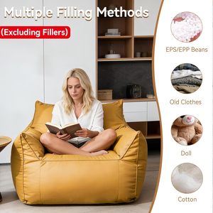 Super Comfy Relaxing Design <b>Bean</b> <b>Bag</b> Linen Sofa Chairs <b>Bean</b> <b>Bag</b> Sofa for Adults - Product Image 3