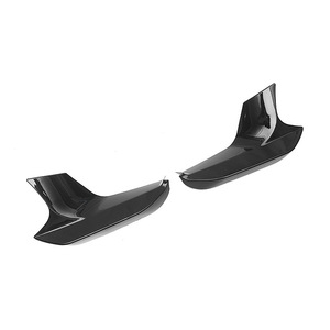 Lèvre de pare-chocs avant BMW, finition noire brillante, texture carbone ABS, pour F90 M5 2017-2020 - Product Image 2