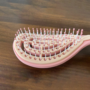 A801 Nuevo Peine para el Cabello con Almohadilla de Silicona y Mango de Plástico, Autolimpiante, Antiestático, con Logotipo Personalizable - Product Image 3