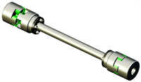 Accouplements d'arbre flexibles en acier inoxydable Rotex Spider Star Type ML2, couple nominal de 1000 Nm, vente chaude usine pour fabricants