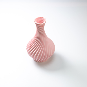 Jarrón de Plástico Moderno Rosa con Diseño 3D en Espiral, Porta Flores de Mesa, Venta al por Mayor, FBA - Product Image 3