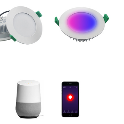 Support Alexa google Home Smart Voice Control 7W Downlight Wifi Smart 12W Led Spotlight Intelligent Voice Downlight