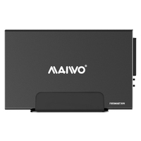 Carcasa Externa MAIWO de Aluminio para 2 Discos Duros SATA de 3.5 Pulgadas, Carcasa para Disco Duro de 3.5, Carcasa Externa para Ordenador K35272U3