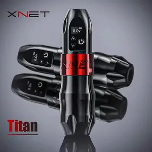 XNET Titan 2400mAh Powerful Motor Professional Wireless Rotary Tattoo Pen Machine Gun with Extra Grip for Body Art