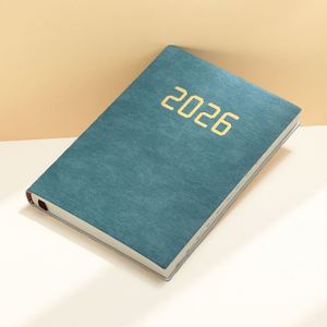 Libreta de Bolsillo A5 2026 con Logotipo, Agenda de Cuero PU, Diario, Cuaderno con Banda Elástica Personalizada, Planificador de Tapa Dura - Product Image 5
