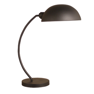 Lámpara de Mesa Redonda Moderna de Hierro Negro con Pantalla de Vidrio Blanco para Vestíbulo de Hotel - Product Image 3