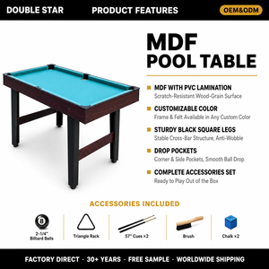 <span class=keywords><strong>Table</strong></span> <span class=keywords><strong>de</strong></span> <span class=keywords><strong>billard</strong></span> pliable sur mesure 4FT 6FT en MDF avec lamination PVC, <span class=keywords><strong>pour</strong></span> intérieur, avec accessoires complets, usage commercial - Product Image 2