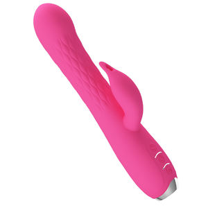 Vibratore a Forma di Coniglio, Dildo Realistico, Stimolatore Clitorideo, Massaggiatore con Perline Rotanti, Giocattolo Sessuale per Donne - Product Image 5