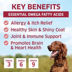 Private Label Omega 3 6 9 Fish Oil Soft Chews Supplements EPA DHA Rich Vitamins C E Allergy Relief Shedding <b>Dogs</b> Cats Health - Product Image 2