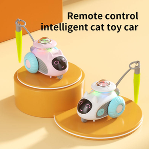 Juguete Interactivo Inteligente para Gatos, Coche Eléctrico con Control Remoto para Diversión <span class=keywords><strong>y</strong></span> Ejercicio - Product Image 2