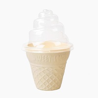 Boîte en plastique pour dessert en forme de glace de Noël, nouveau style