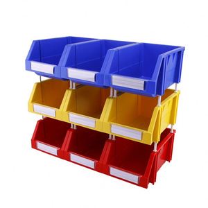 Large Size Industrial Plastic Storage Tote Bins For Tools Hardware