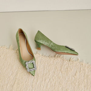 <span class=keywords><strong>Scarpe</strong></span> <span class=keywords><strong>Mary</strong></span> <span class=keywords><strong>Jane</strong></span> da Donna con <span class=keywords><strong>Tacco</strong></span> Sottile, Antiscivolo, Traspiranti, Punta Affusolata, Suola in TPR, Leggere e alla Moda - Product Image 4