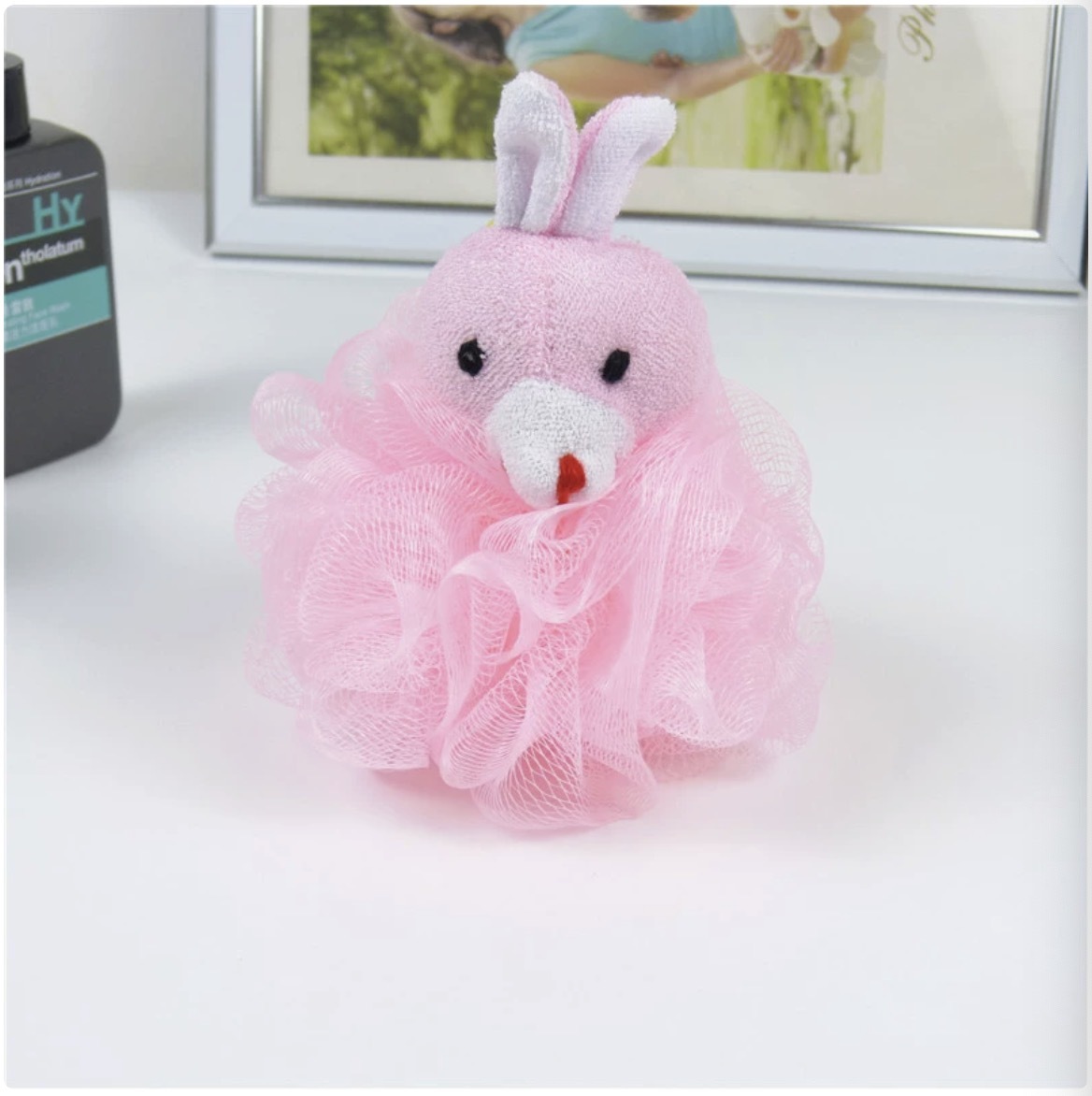 fabric pink rabbit