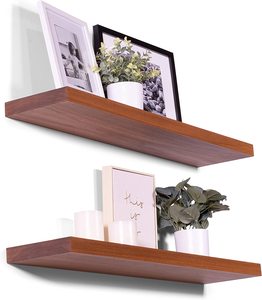 أرفف خشبية عائمة ذات جودة عالية من خشب البلوط المتين, أرفف خشبية عائمة ذات دعامة مخفية شديدة التحمل - Product Image 3