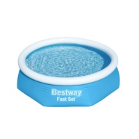Bestway 57448 8 'X 24 "/2, 44 mX61cm Aufblasbare runde oberirdische Schwimmbäder Easy Set Water Games Pool für Kinder und Erwachsene
