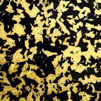 Feuille de stratifié acrylique PUMA de coque en plastique doré et noir haute brillance non transparente pour accessoires de dame