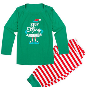 Weihnachtliche Familien-Pyjamas 2026 Cartoon-Druck Baumwolle Polyester Mutter-Kind Weihnachtspyjama-Set - Product Image 4