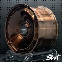 Jante en alliage forgé monobloc AeroDisc, finition bronze brossé, pleine face, 18 à 24 pouces, 6061T6, jante vintage personnalisée pour voiture de sport de luxe, tuning