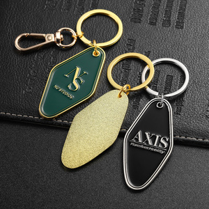 Hot Khách Sạn Móc Chìa Khóa Biểu Tượng Tùy Chỉnh Thư Số Kẽm Hợp Kim Kim Loại Keyring Keychain 3D Vàng Bạc Men Motel <span class=keywords><strong>Keyholder</strong></span> Với Móc - Product Image 6