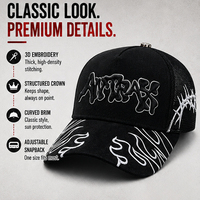 Cappelli Neri di Alta Qualità alla Moda con Visiera Curva, 5 Pannelli, Regolabili, Gorras Snapback, Cappellini da Baseball con Logo Ricamato Personalizzato